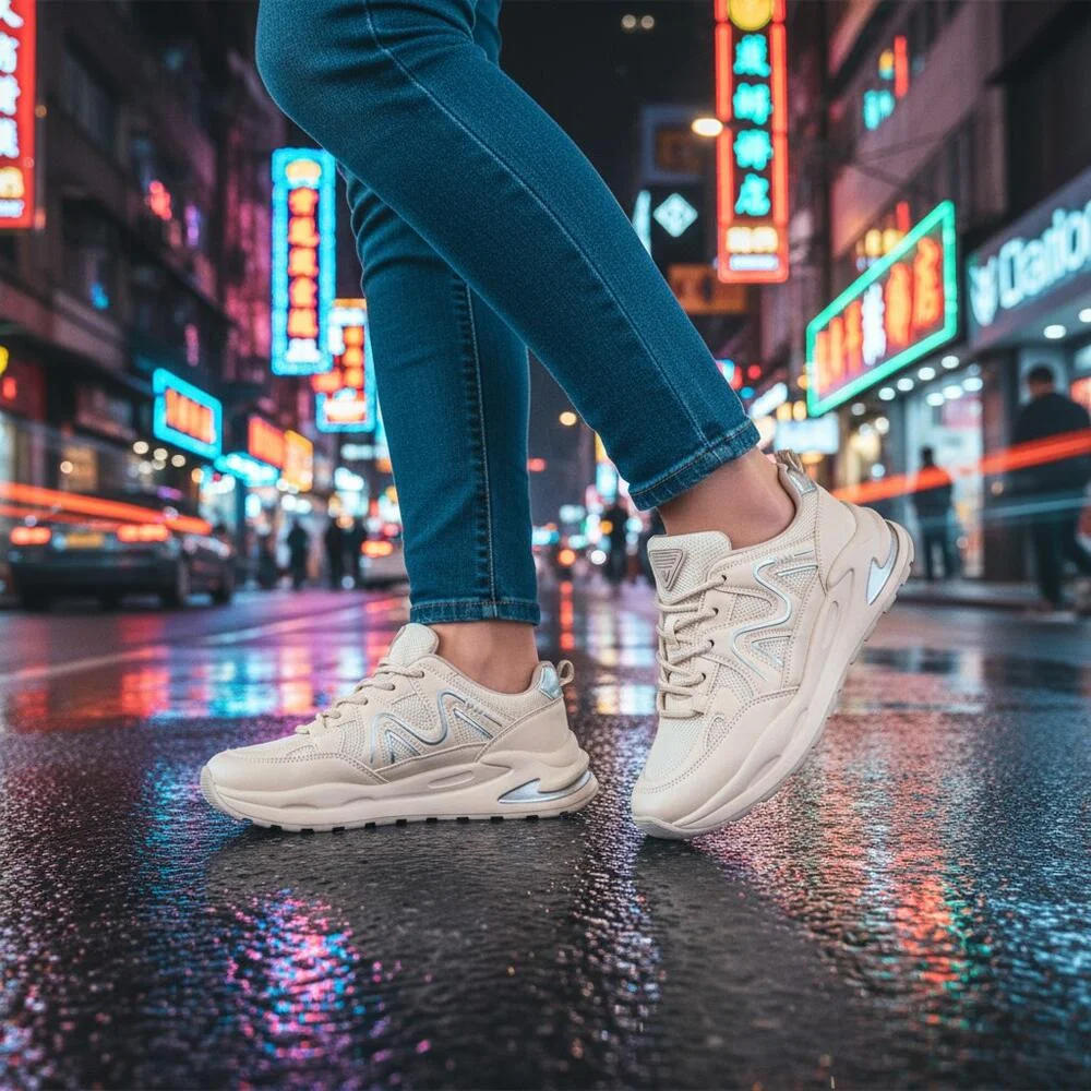 TÊNIS FEMININO CHUNKY VIA MARTE 322001 Marfim 2