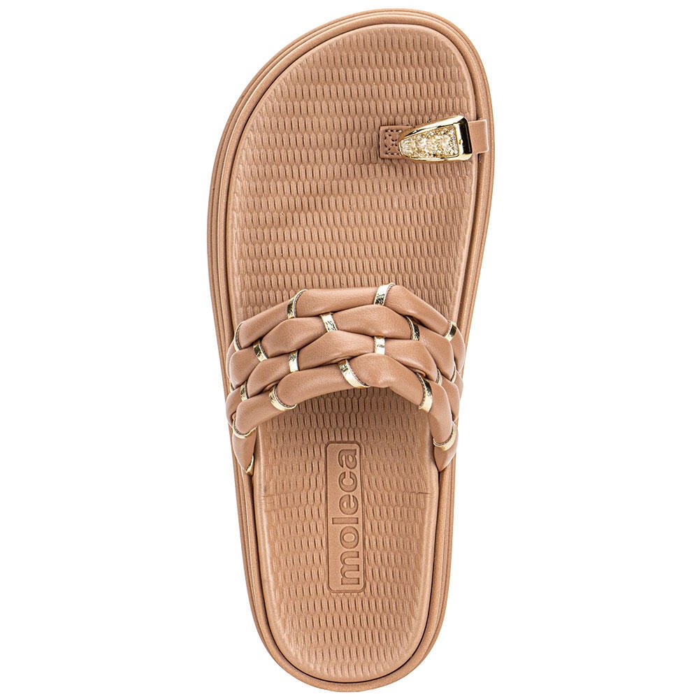 TAMANCO FEMININO FLAT MOLECA 5556111 Bege 5