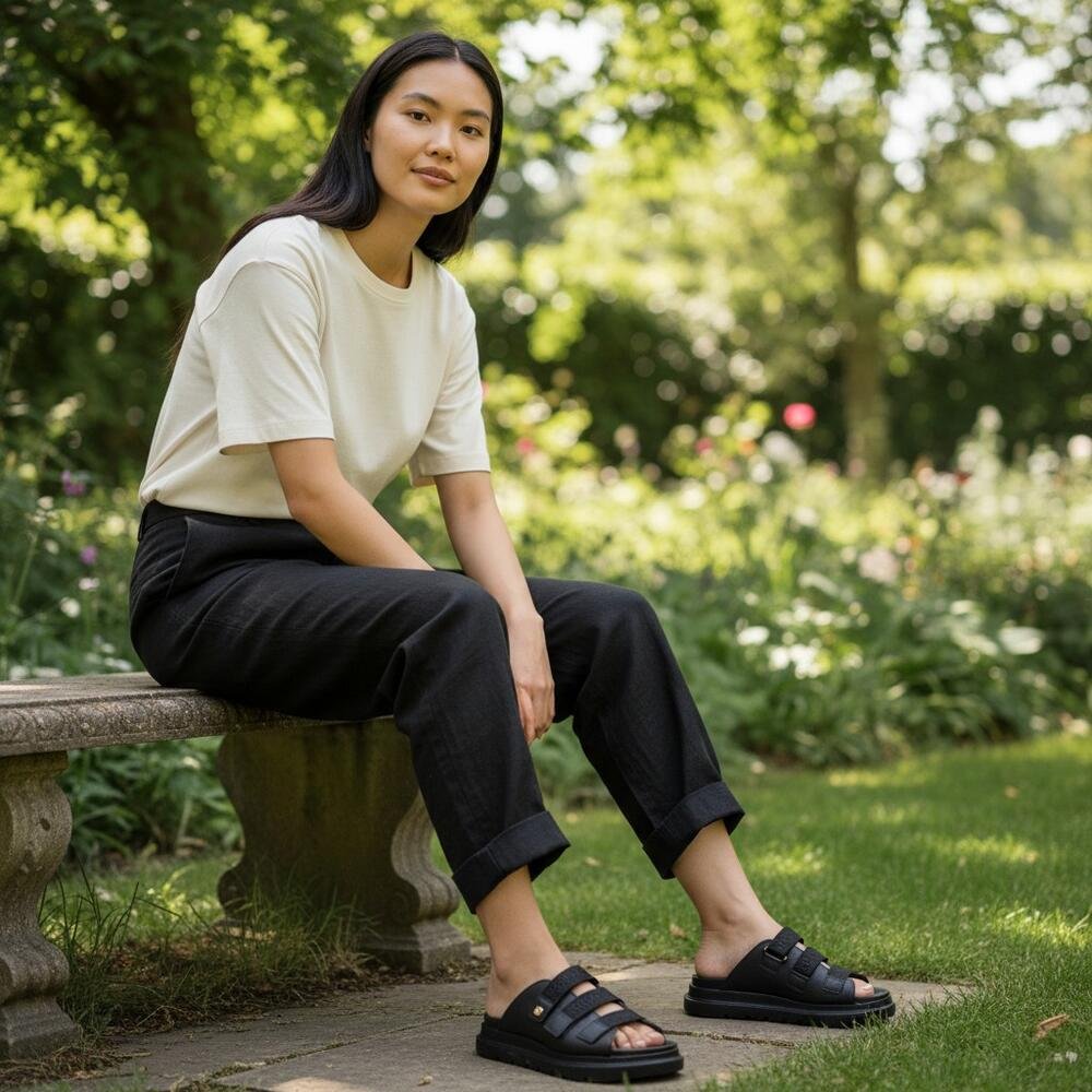 TAMANCO FEMININO FLAT MODARE 7200112 Preto 2