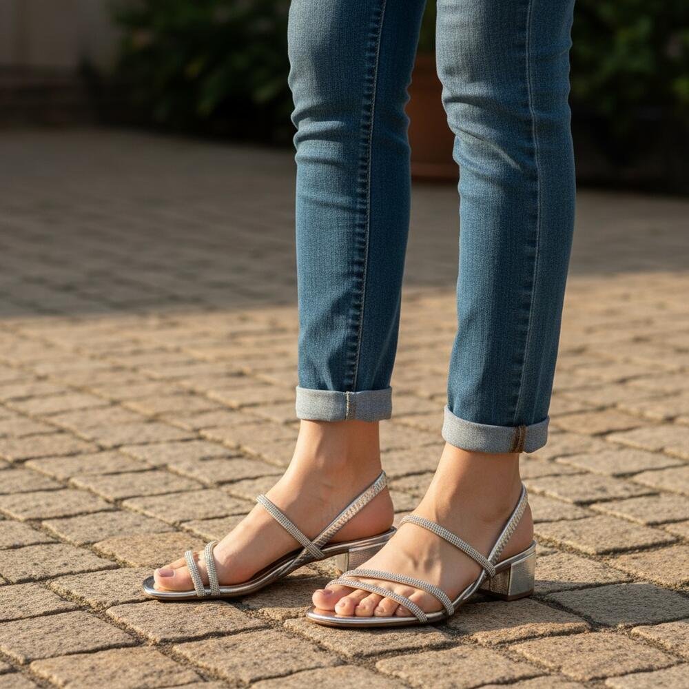 SANDÁLIA FEMININA SALTO GROSSO BEIRA RIO 8345647 Prata 2