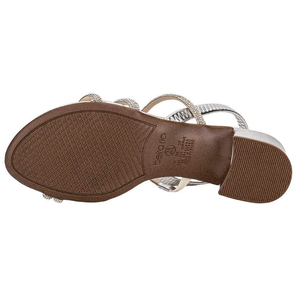 SANDÁLIA FEMININA SALTO GROSSO BEIRA RIO 8345647 Prata 4