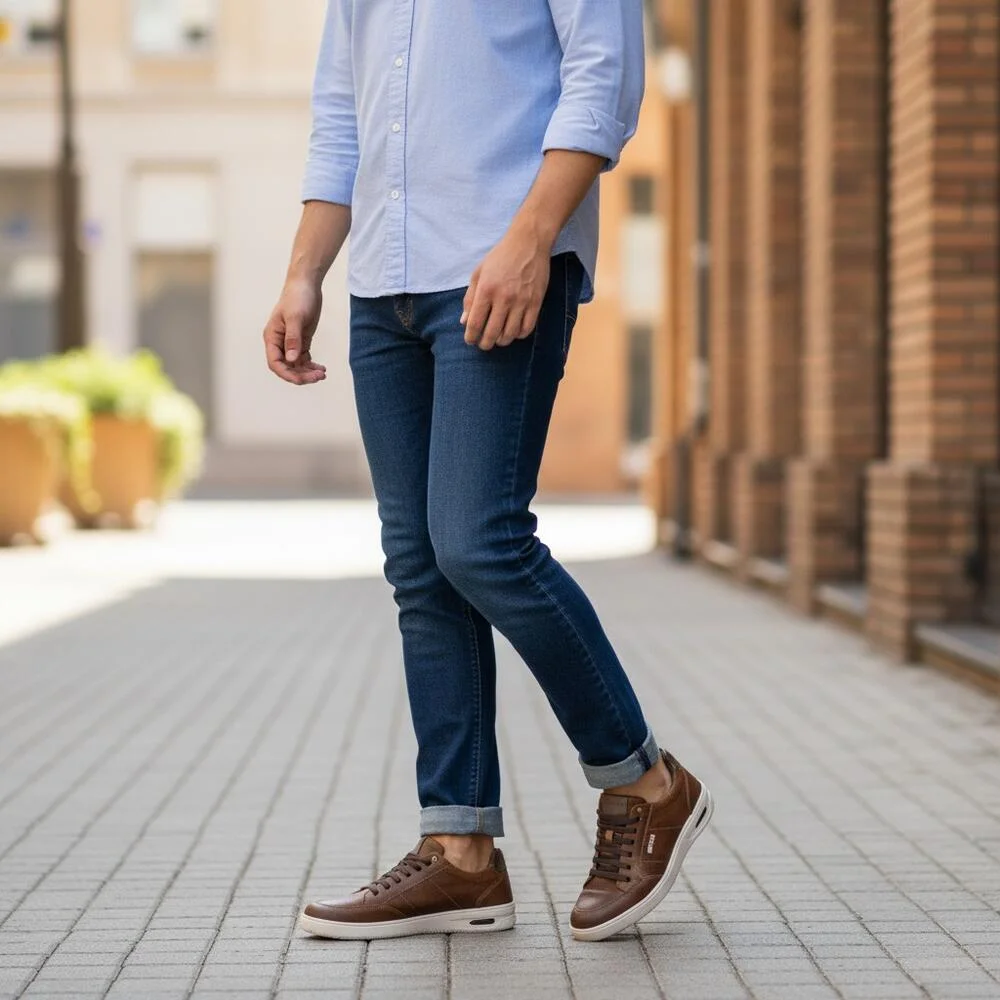 SAPATÊNIS MASCULINO NEW BLADY FERRACINI 2630 Marrom 4