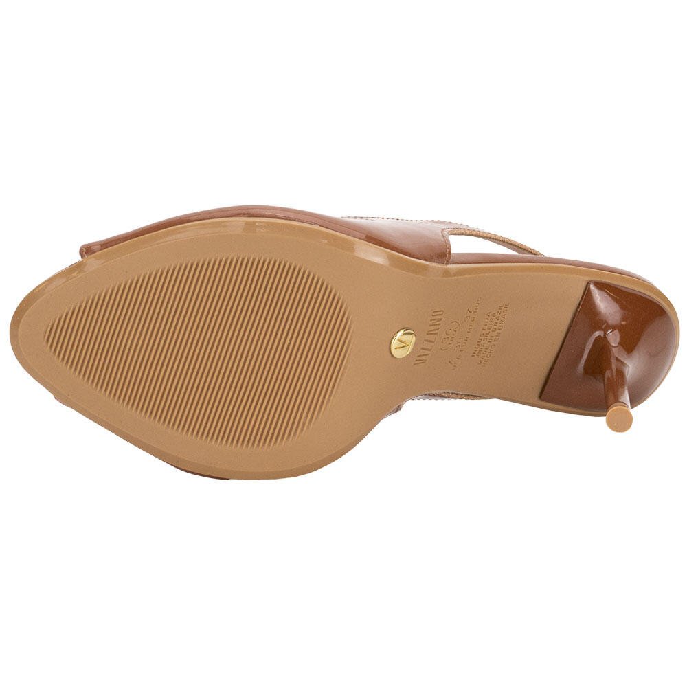SANDÁLIA FEMININA SALTO FINO VIZZANO 6564101 Marrom 3