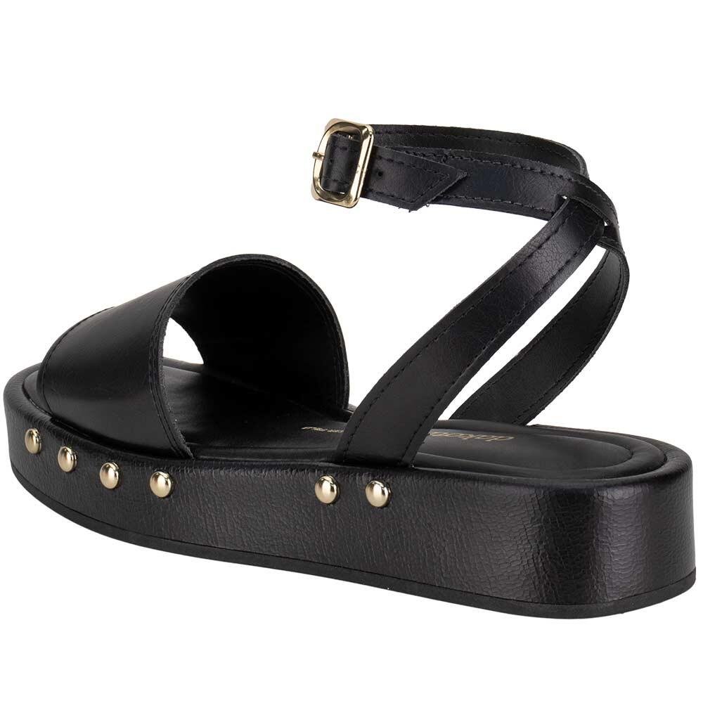 SANDÁLIA FEMININA FLAT DAKOTA DB052 Preto 5