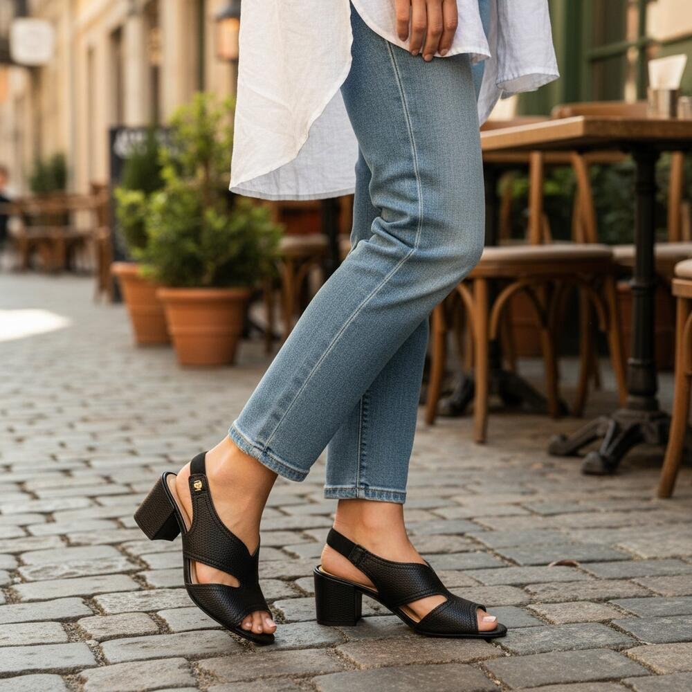 SANDÁLIA FEMININA SALTO GROSSO MODARE 7109481 Preto 2