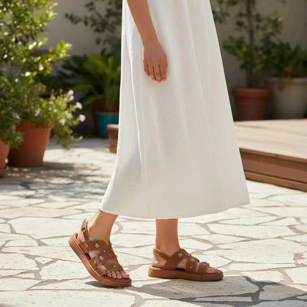 SANDÁLIA INFANTIL NILQI 36004 Marrom 2