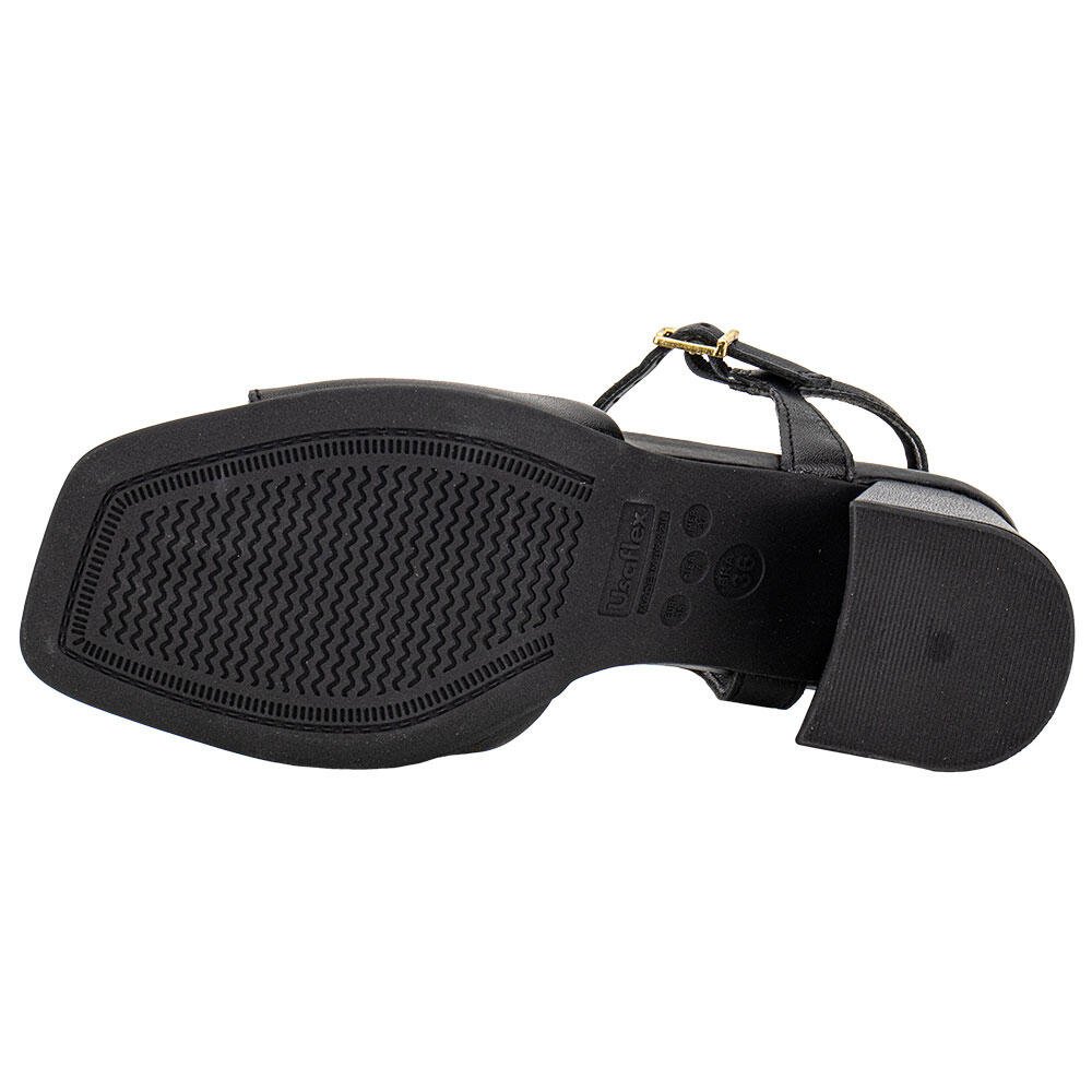 SANDÁLIA FEMININA SALTO GROSSO USAFLEX AI16009 Preto 4