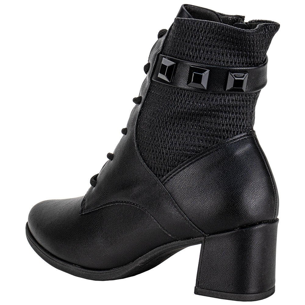 BOTA FEMININA COTURNO PICCADILLY 654049 Preto 3