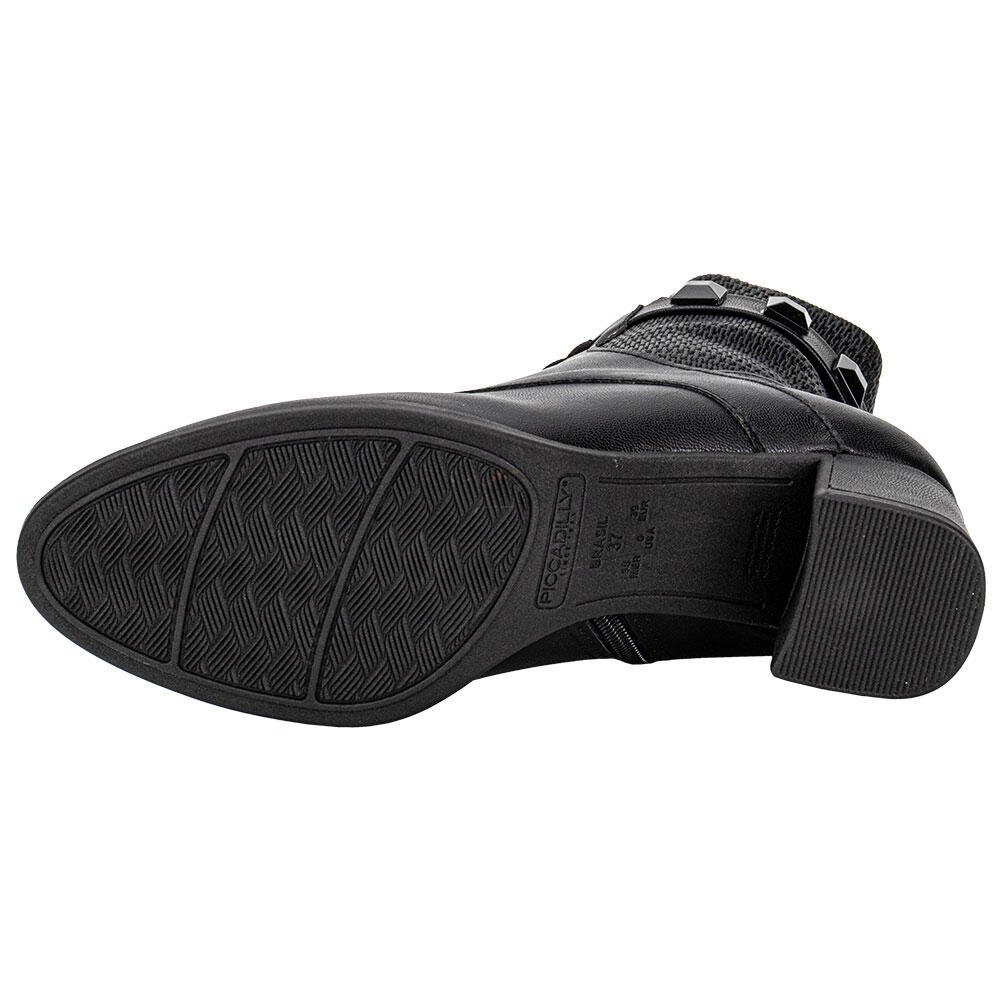 BOTA FEMININA COTURNO PICCADILLY 654049 Preto 4