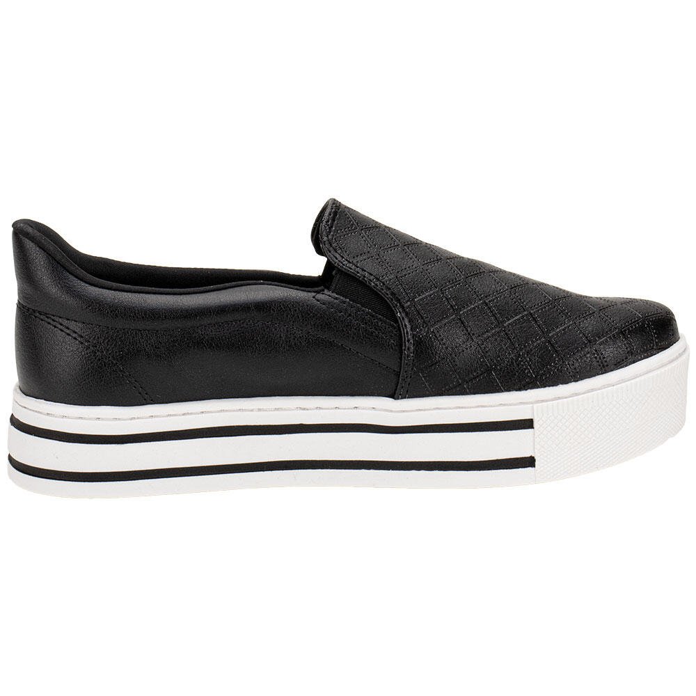 TÊNIS FEMININO SLIP ON VIA MARTE 010023 Preto 5