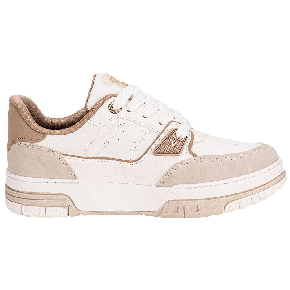 TÊNIS FEMININO CASUAL VIA MARTE 218005 Branco/Bege 5