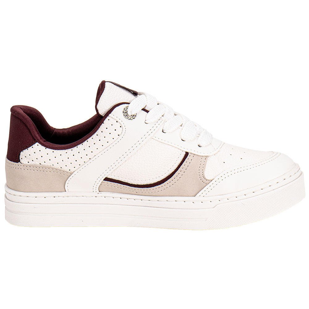 TÊNIS FEMININO CASUAL VIA MARTE 281004 Branco/Vermelho 5
