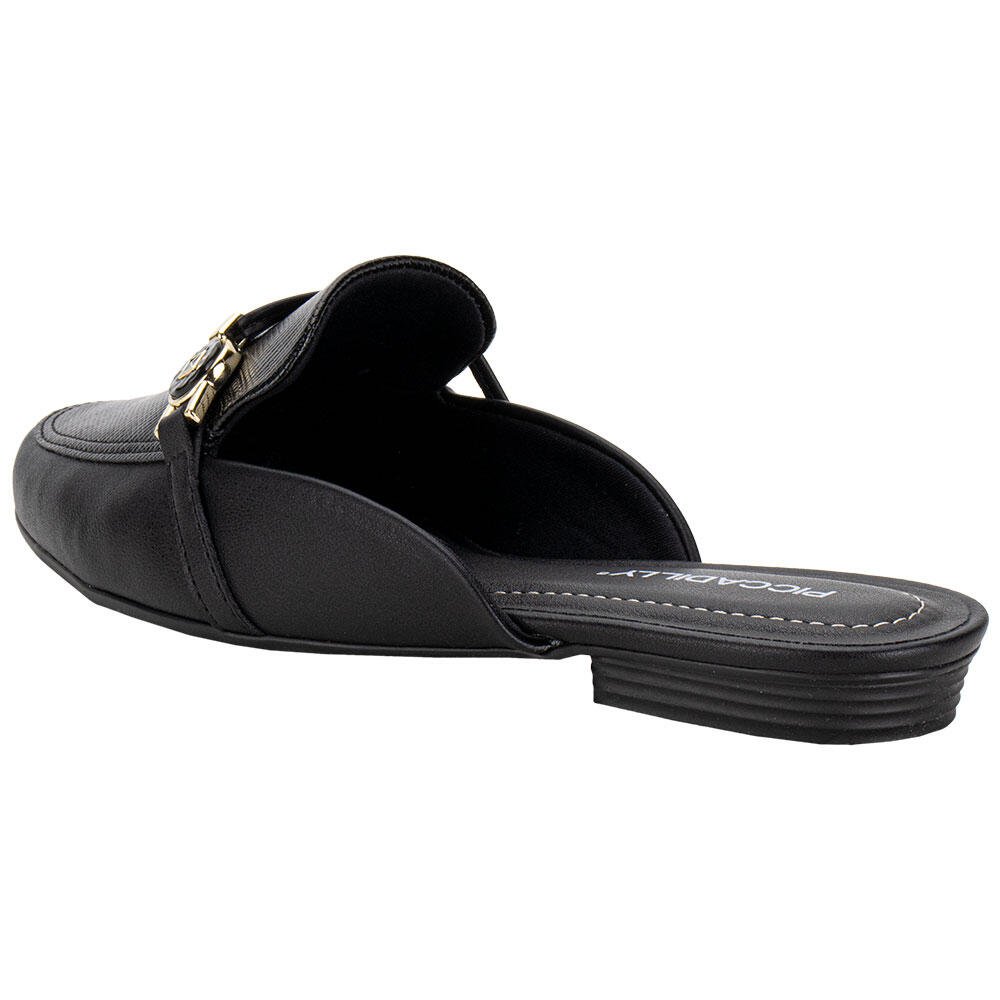 SAPATO FEMININO MULE PICCADILLY 250264 Preto 3