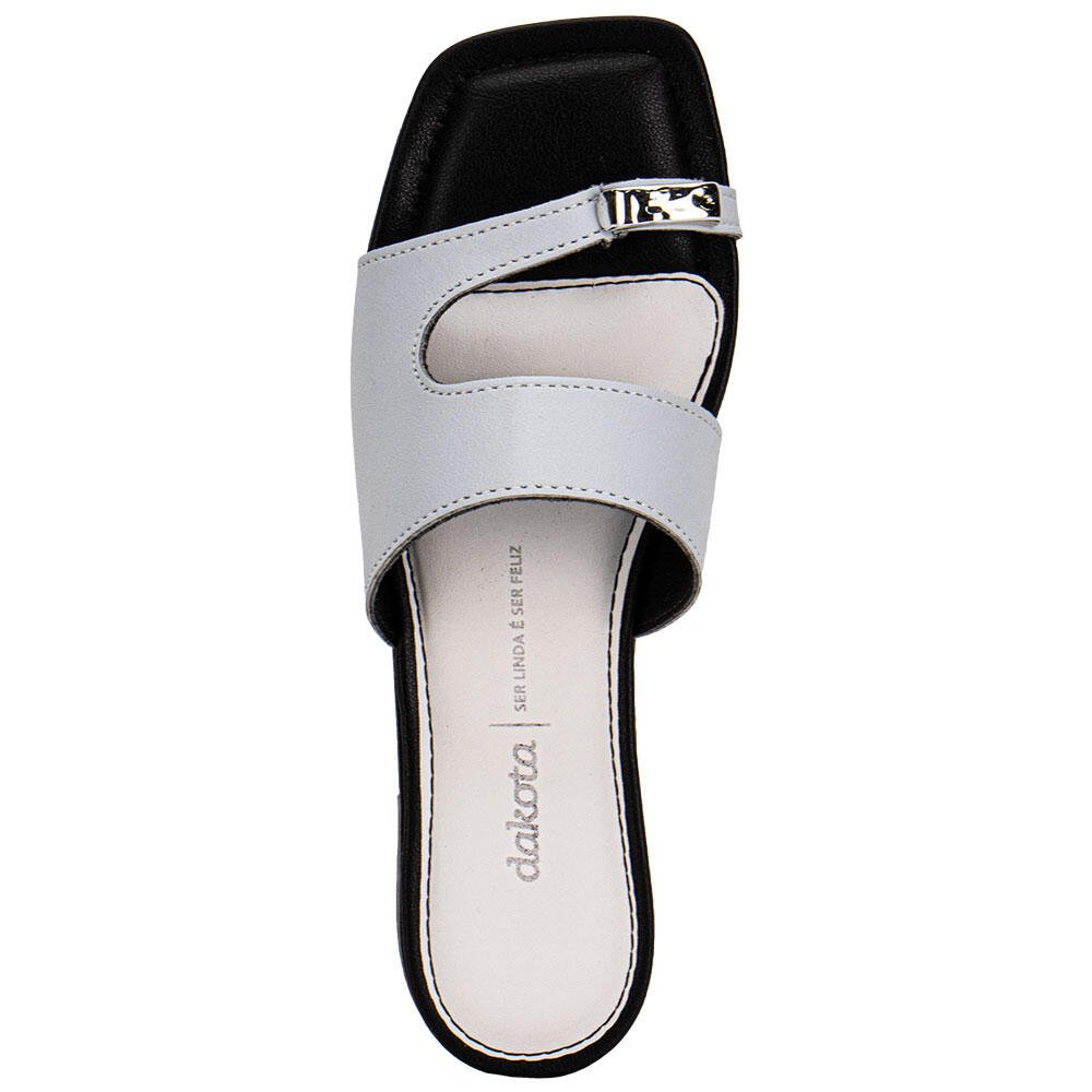 TAMANCO FEMININO FLAT DAKOTA Y9932 Branco 5