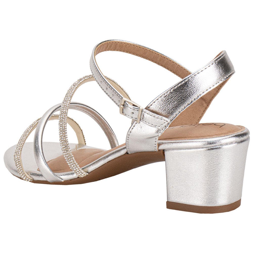 SANDÁLIA FEMININA SALTO GROSSO BEIRA RIO 82461198 Prata 3
