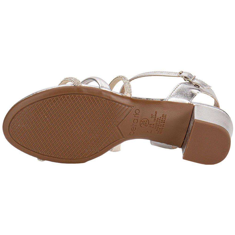 SANDÁLIA FEMININA SALTO GROSSO BEIRA RIO 82461198 Prata 4