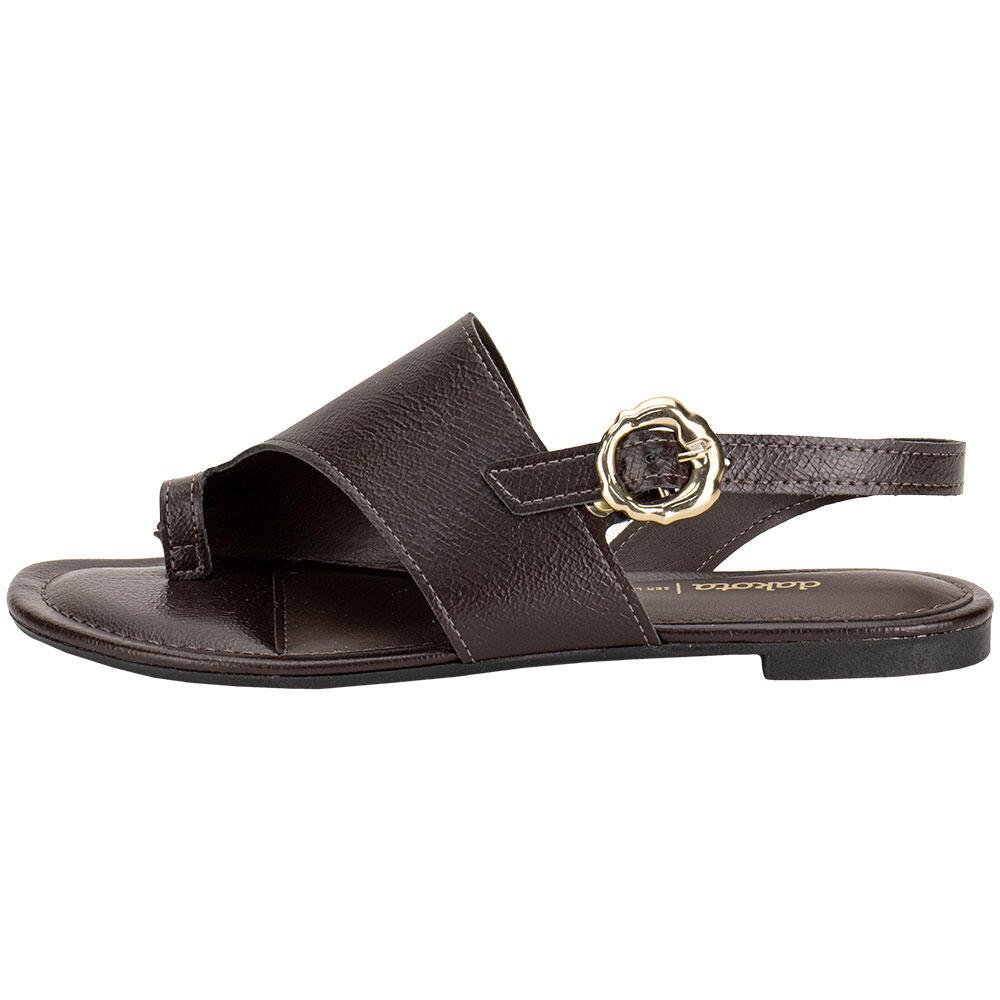 SANDÁLIA FEMININA FLAT DAKOTA Y9362 Marrom 2