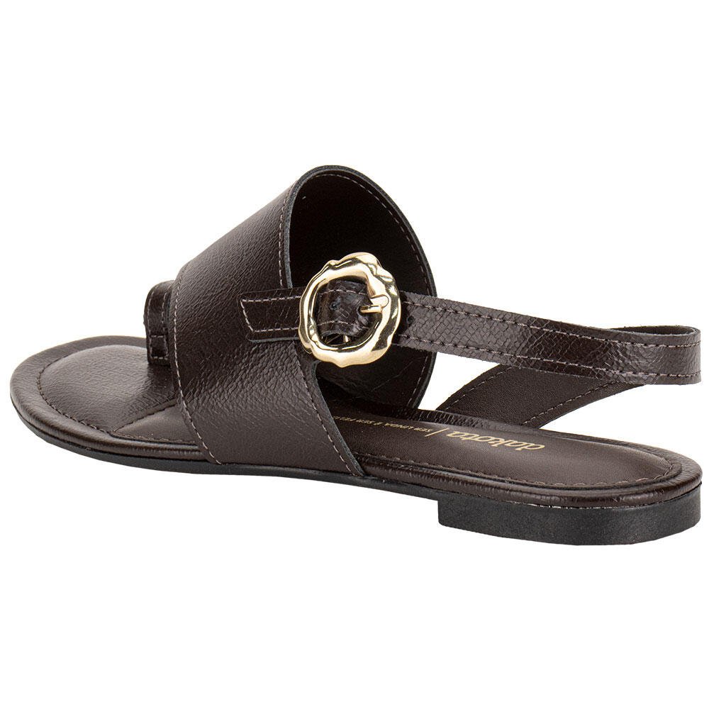 SANDÁLIA FEMININA FLAT DAKOTA Y9362 Marrom 3