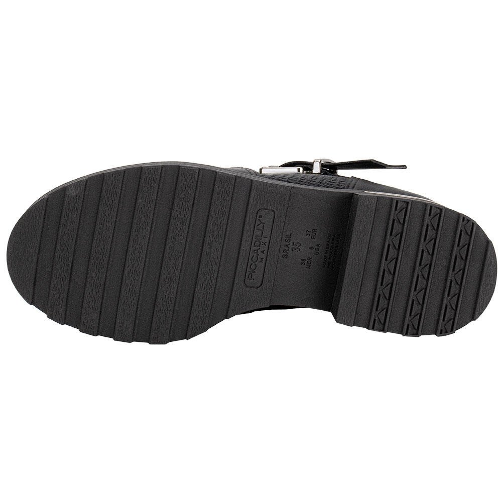 BOTA FEMININA CANO BAIXO MAXI PICCADILLY 735026 Preto 4