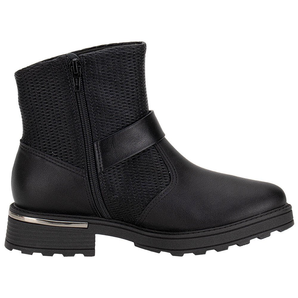 BOTA FEMININA CANO BAIXO MAXI PICCADILLY 735026 Preto 5