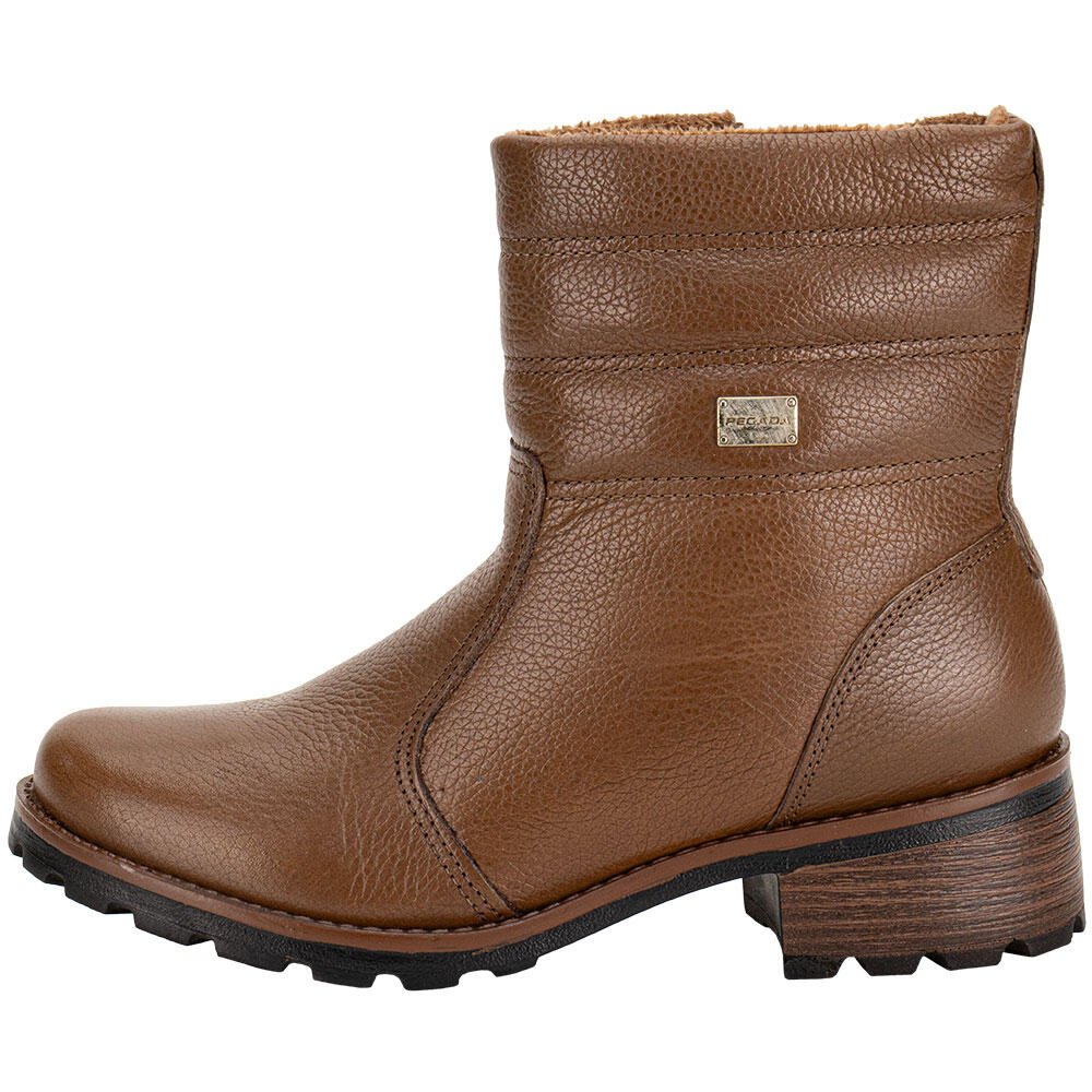 BOTA FEMININA CANO BAIXO PEGADA 281417 Marrom 2