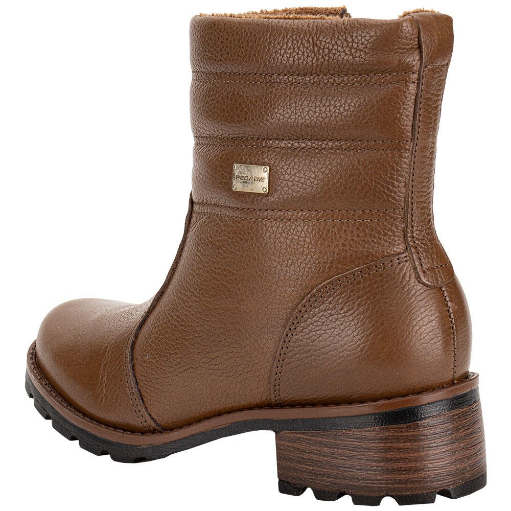 BOTA FEMININA CANO BAIXO PEGADA 281417 Marrom 3