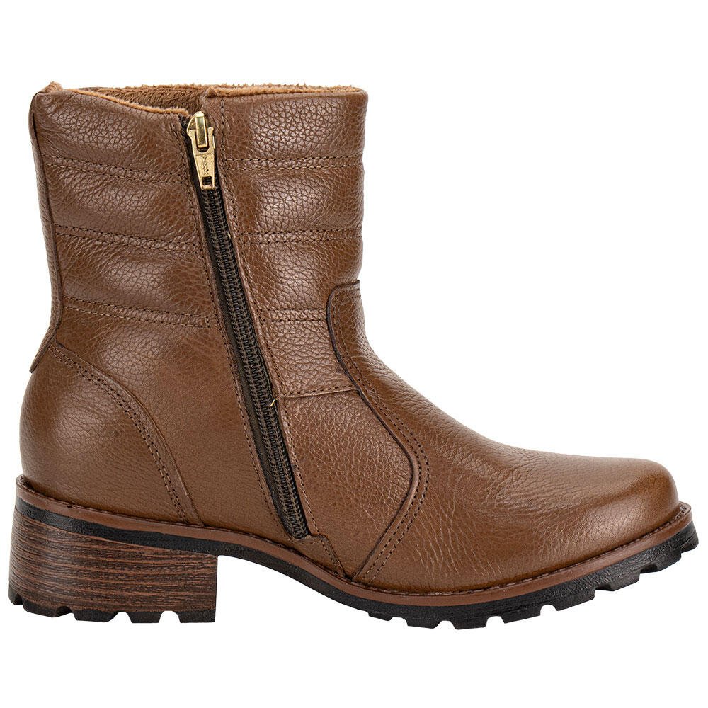 BOTA FEMININA CANO BAIXO PEGADA 281417 Marrom 5
