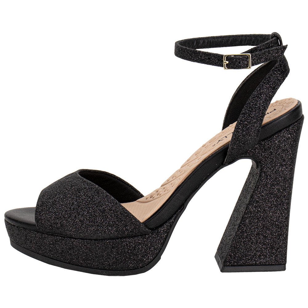 SANDÁLIA FEMININA MEIA PATA PICCADILLY 818015 Preto 2