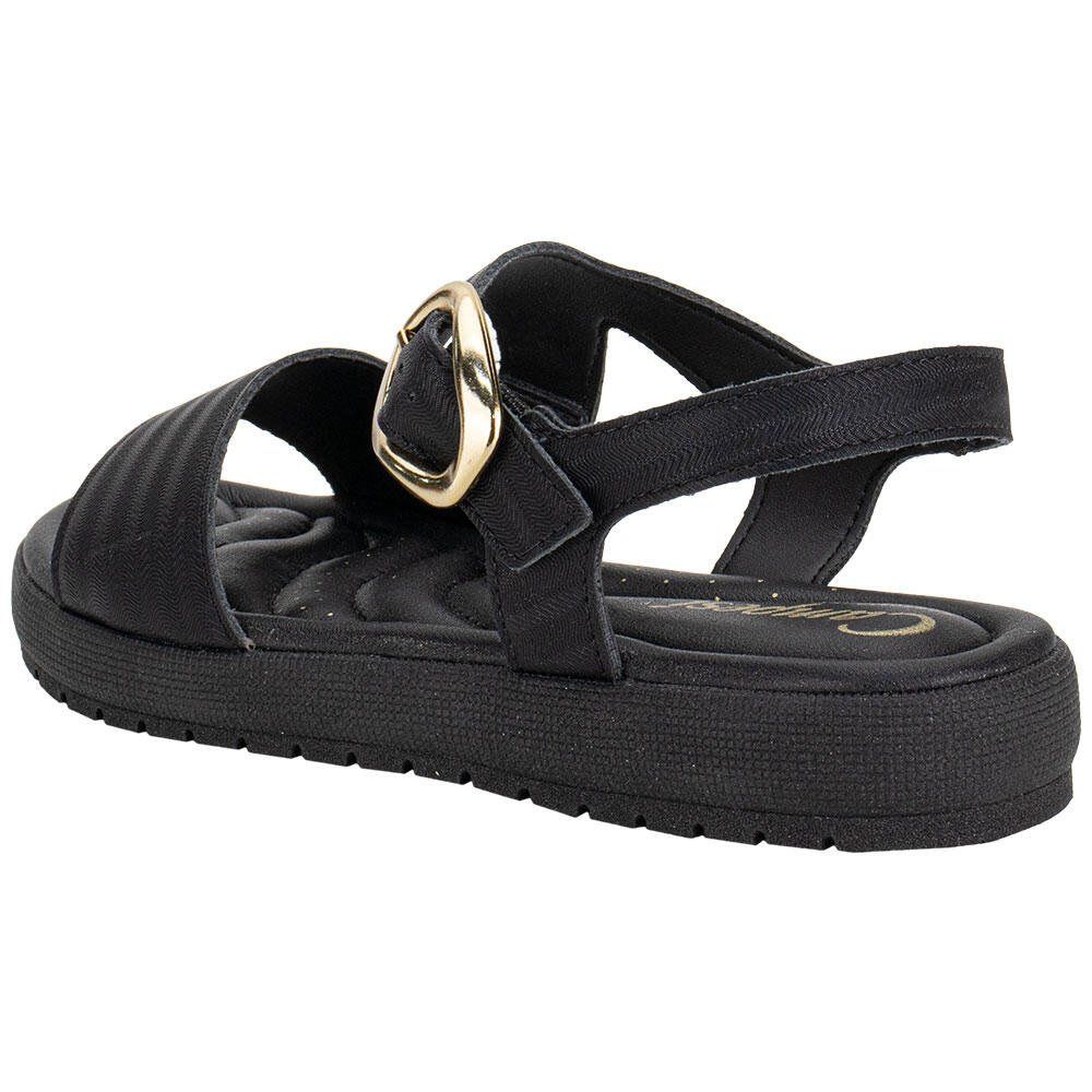 SANDÁLIA FEMININA FLAT CAMPESI CP582 Preto 3