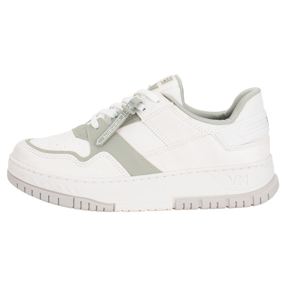TÊNIS FEMININO CASUAL VIA MARTE 219003 Branco/Verde 2