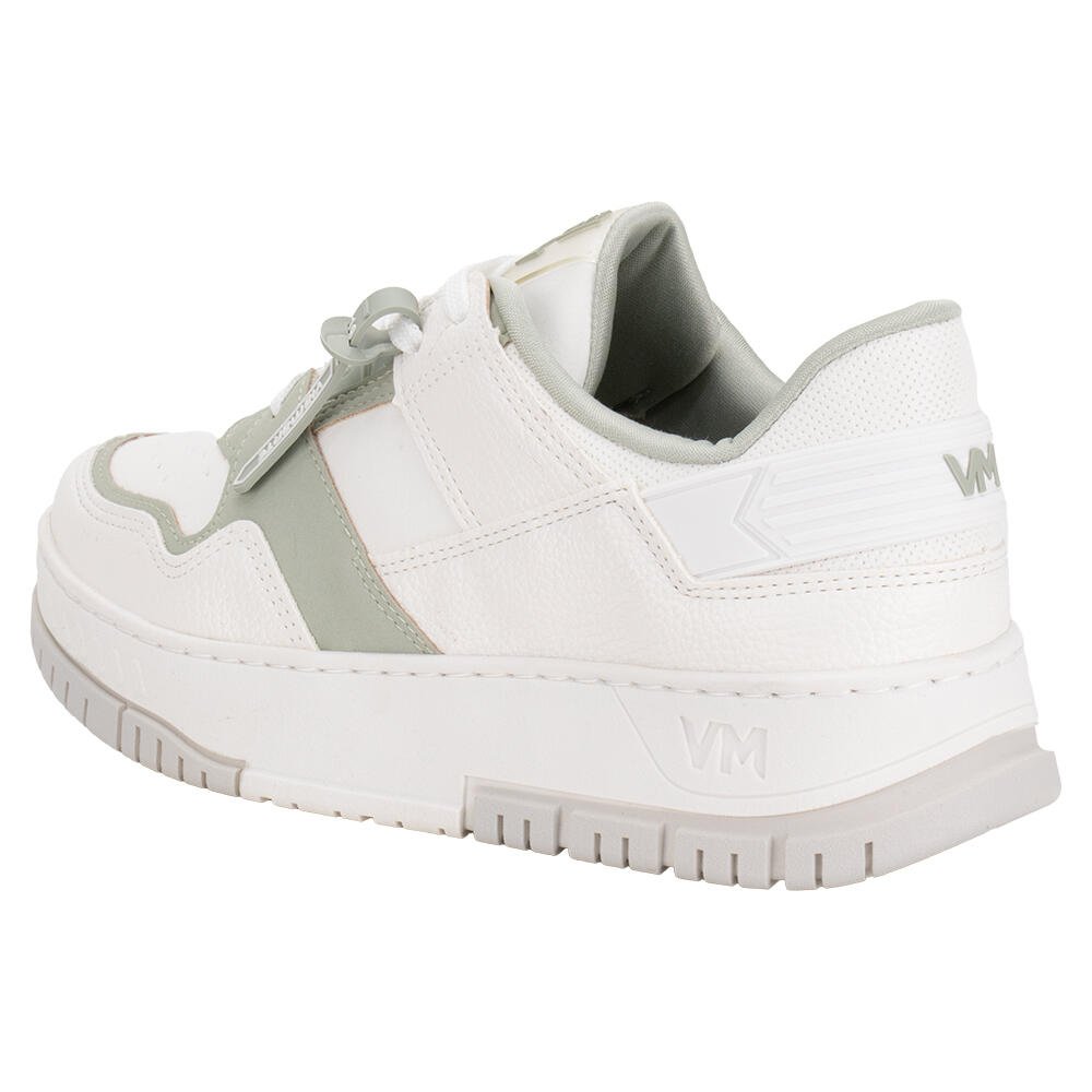 TÊNIS FEMININO CASUAL VIA MARTE 219003 Branco/Verde 3
