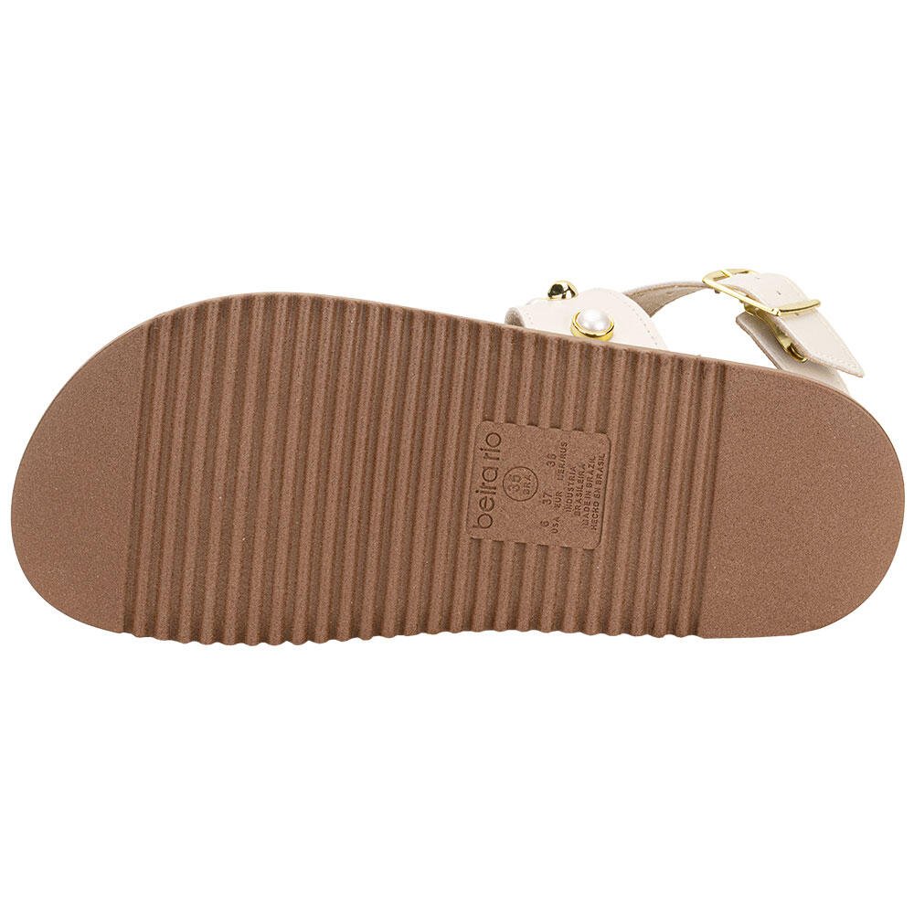 SANDÁLIA FEMININA FLAT BEIRA RIO 8524114 Branco 4