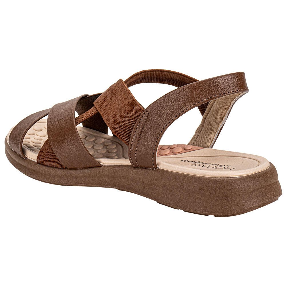 SANDÁLIA FEMININA FLAT MODARE 7174125 Marrom 3