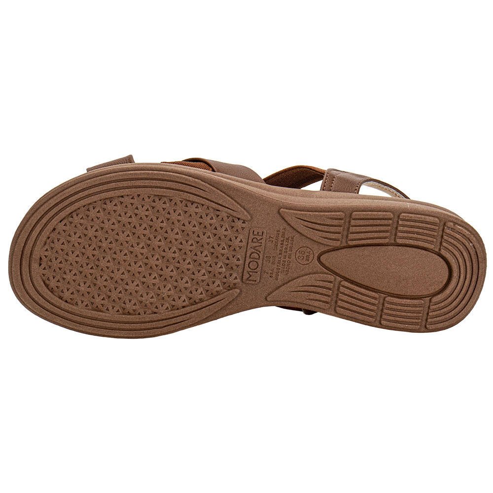 SANDÁLIA FEMININA FLAT MODARE 7174125 Marrom 4