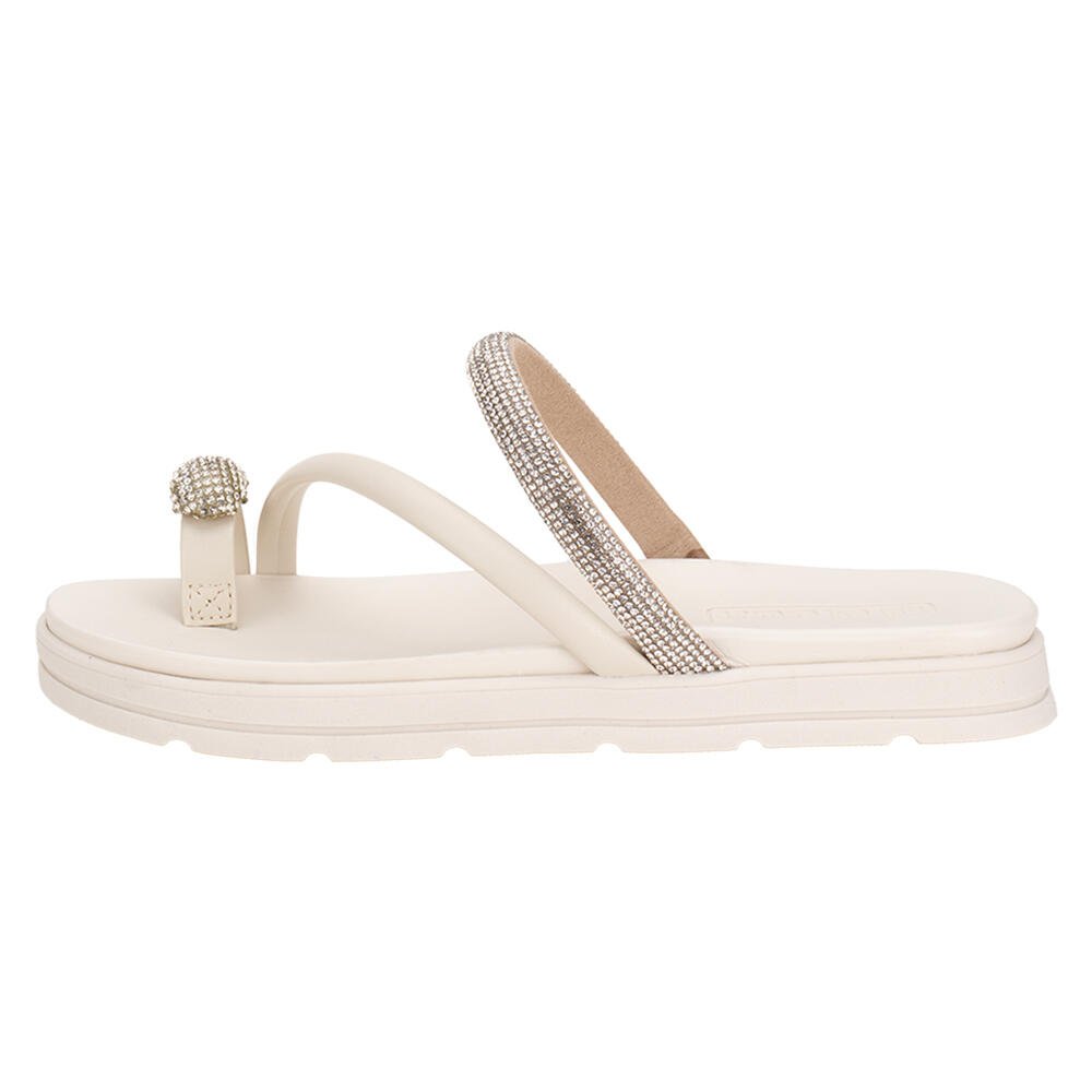 TAMANCO FEMININO FLAT MOLECA 5490127 Branco 2