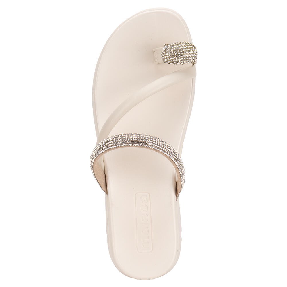 TAMANCO FEMININO FLAT MOLECA 5490127 Branco 5
