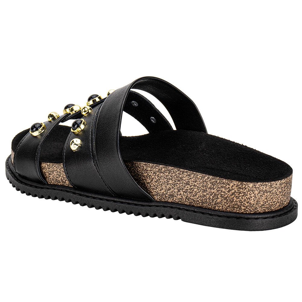 TAMANCO FEMININO FLAT BEIRA RIO 8523129 Preto 3