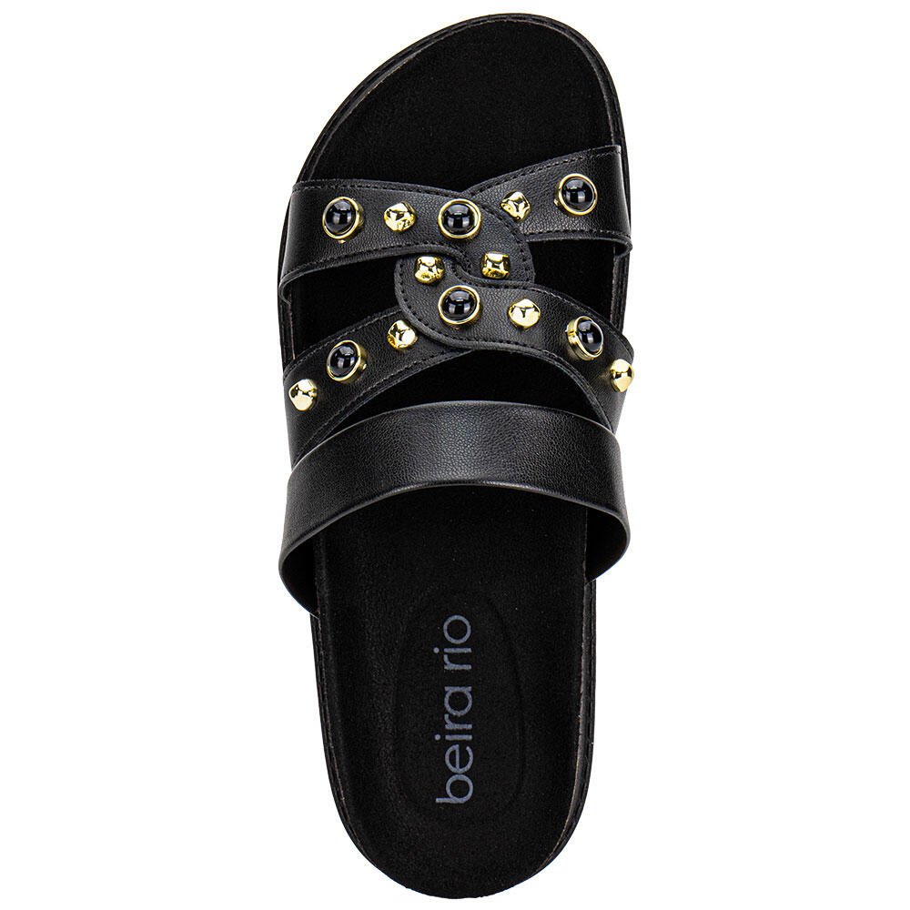 TAMANCO FEMININO FLAT BEIRA RIO 8523129 Preto 5