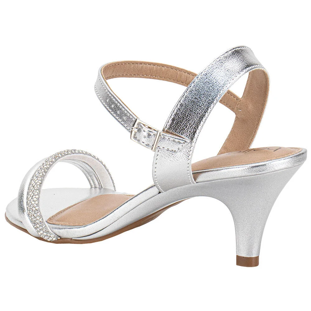 SANDÁLIA FEMININA SALTO FINO BEIRA RIO 83081545 Prata 3