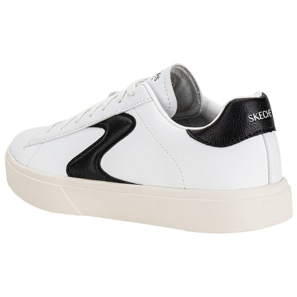 TÊNIS FEMININO EDEN LX-BEAMING GLORY SKECHERS 185016 Branco/Preto 3