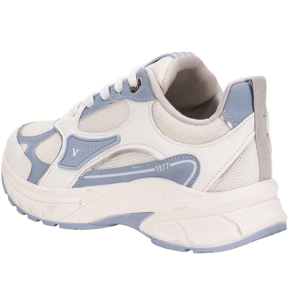 TÊNIS FEMININO CHUNKY VIA MARTE 240011 Branco/Azul 3