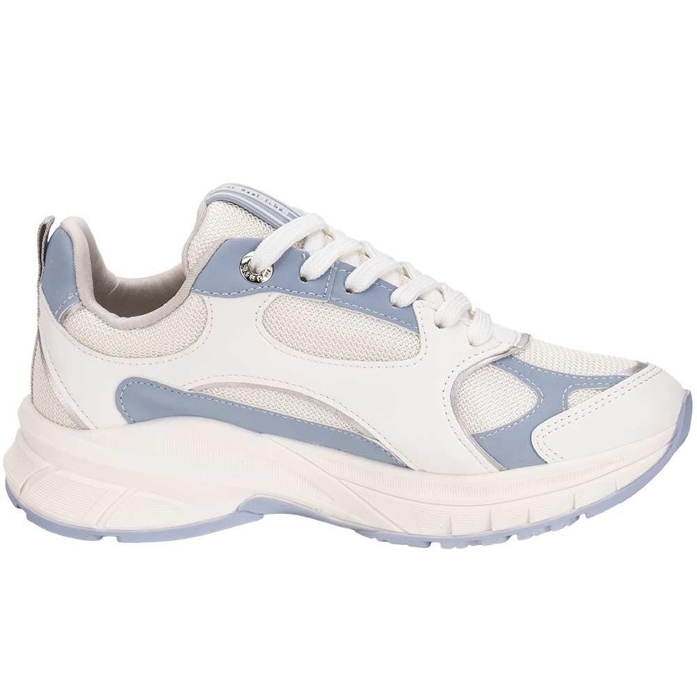 TÊNIS FEMININO CHUNKY VIA MARTE 240011 Branco/Azul 4
