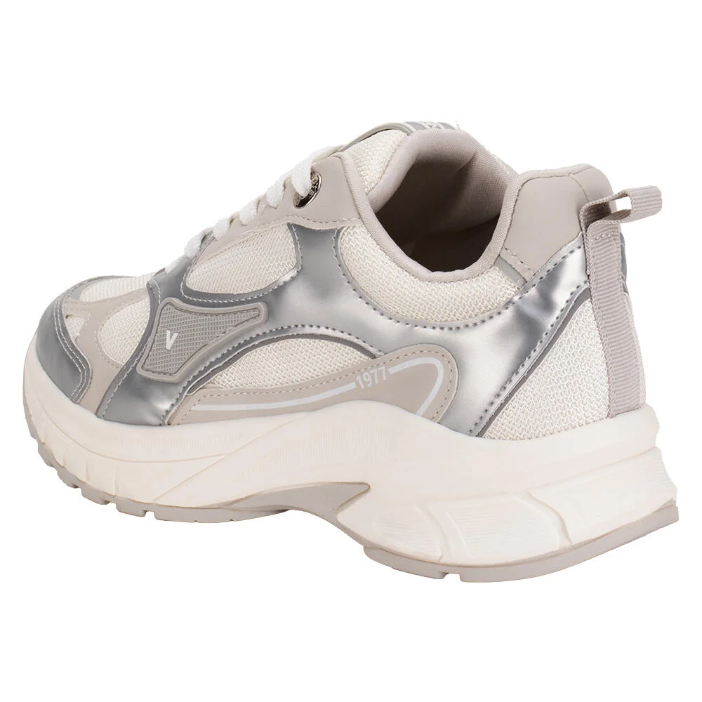 TÊNIS FEMININO CHUNKY VIA MARTE 240011 Prata 4