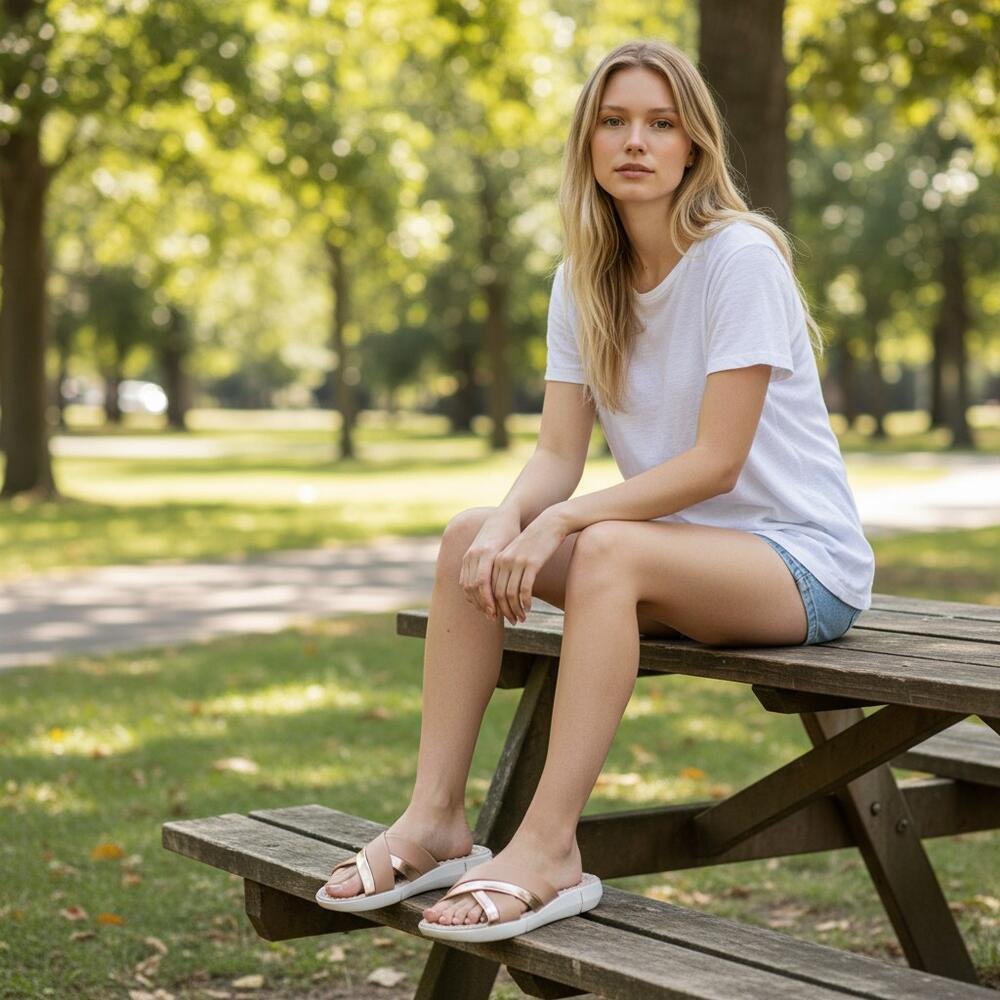 TAMANCO FEMININO FLAT MODARE 7142144 Bege 2