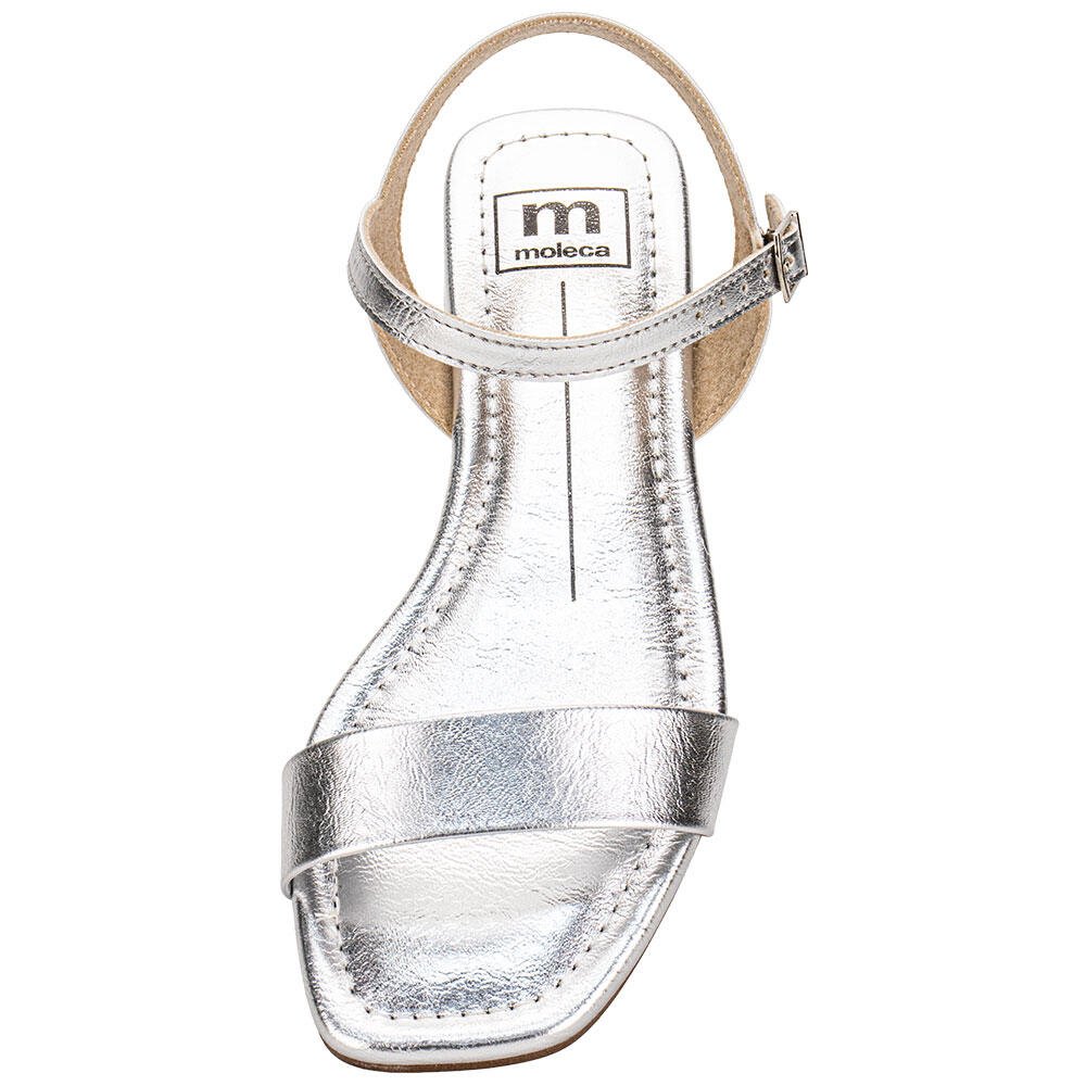 SANDÁLIA FEMININA FLAT MOLECA 5559101 Prata 5