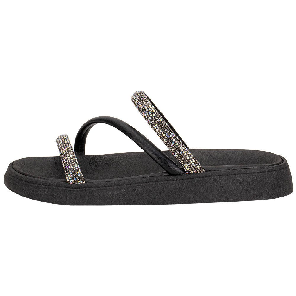 TAMANCO FEMININO FLAT MOLECA 5469121 Preto 2