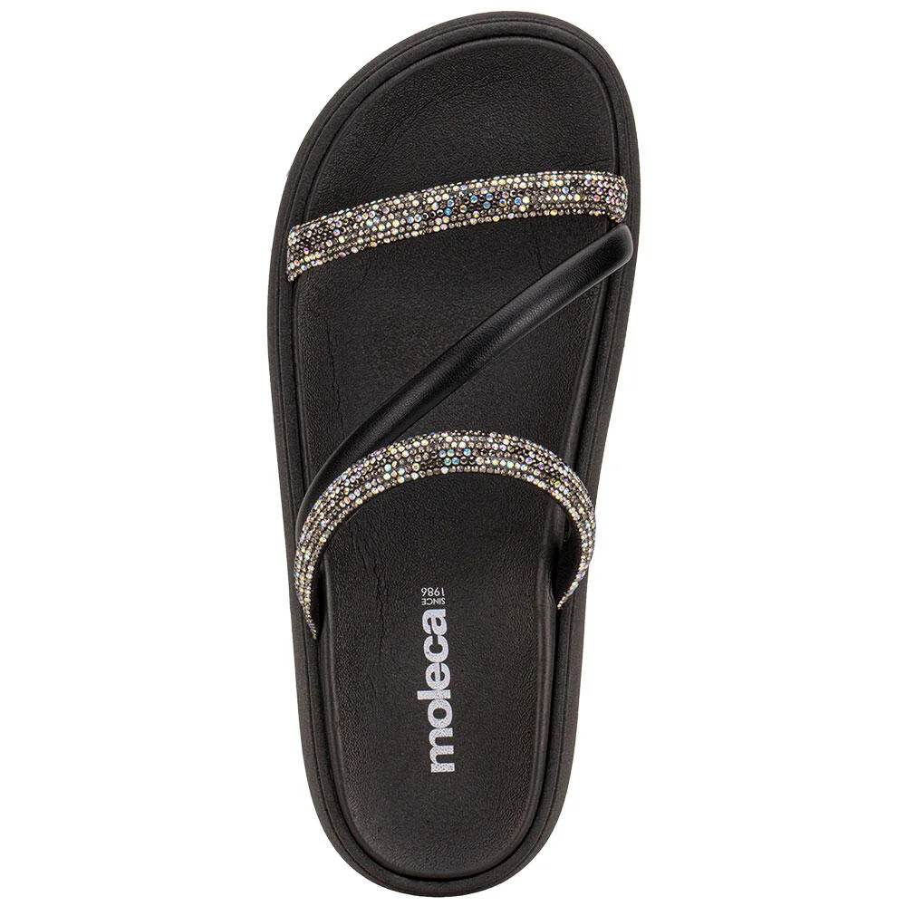 TAMANCO FEMININO FLAT MOLECA 5469121 Preto 5