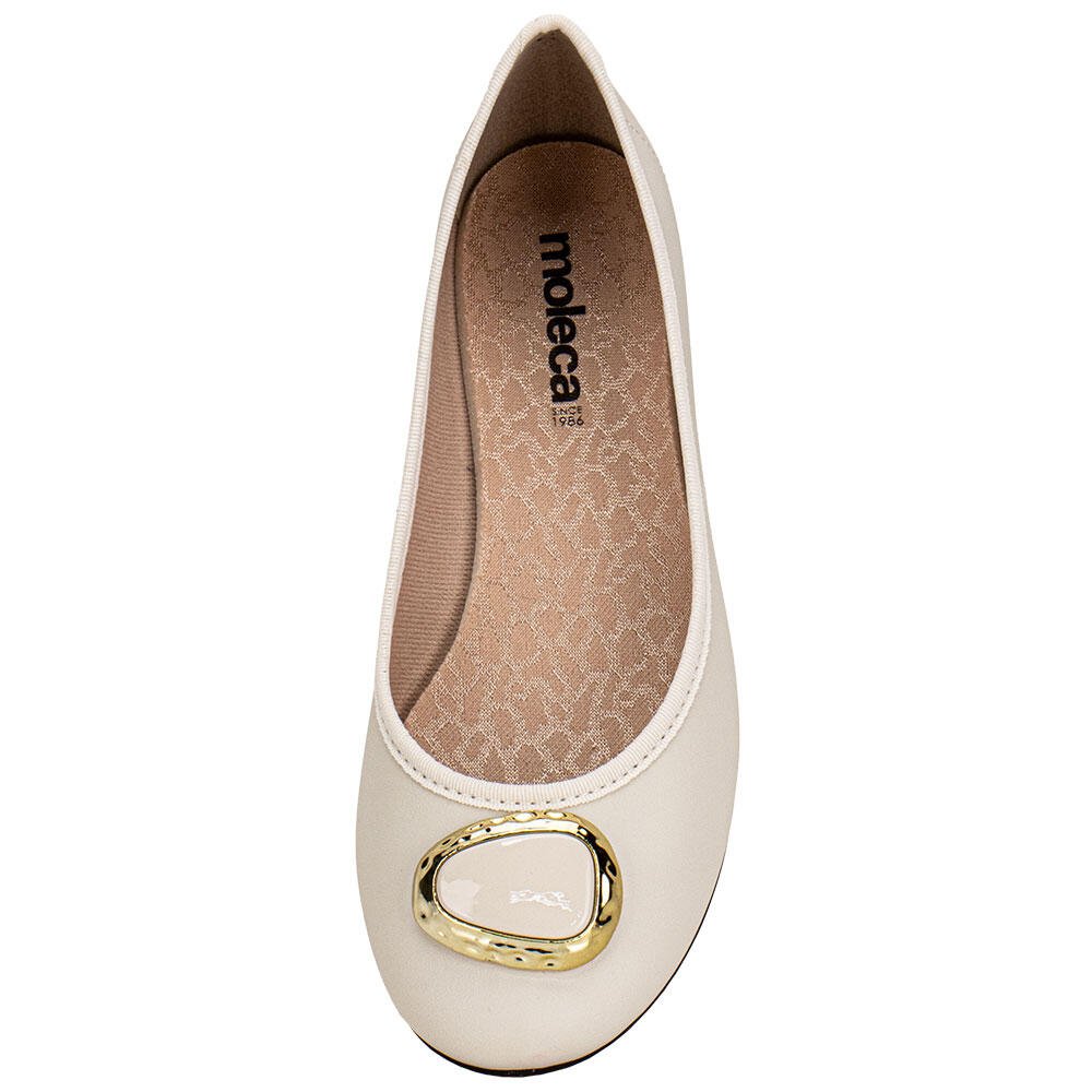SAPATILHA FEMININA FLAT MOLECA 5726147 Branco 5