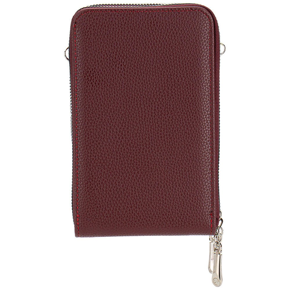 BOLSA FEMININA TRANSVERSAL H.E FR34 Vinho 4