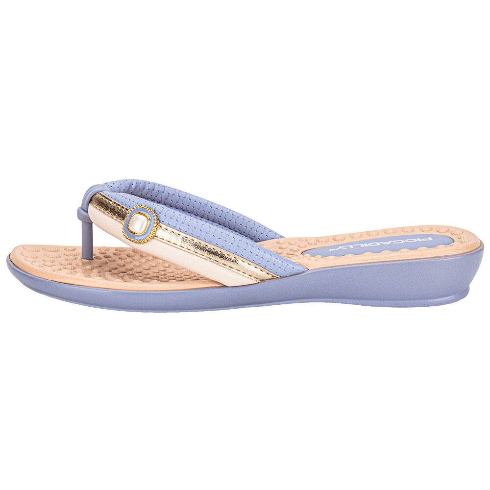 TAMANCO FEMININO FLAT PICCADILLY 500374 Azul 2
